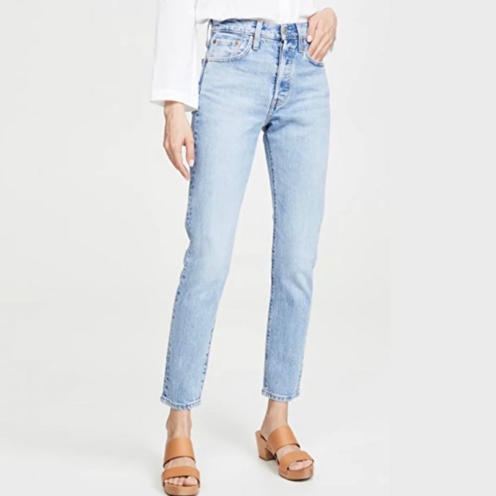 Vintage LEVI’S Premium 501 S Button Fly Blue Denim Jeans